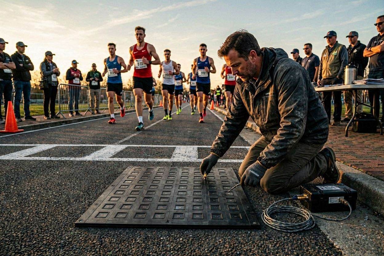 Equipo On Your Marks Co en un evento de atletismo